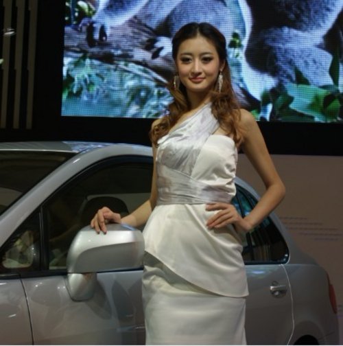 网上车市带你看温州国际车展美女车模
