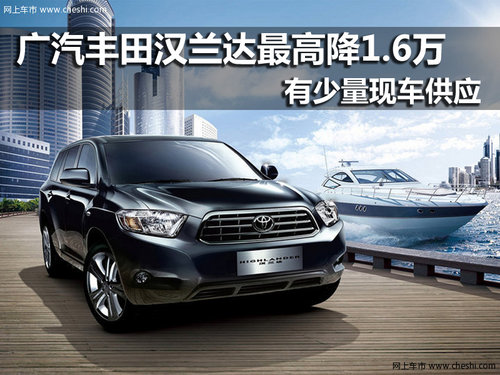 广汽丰田汉兰达 最高优惠1.6万元有现车