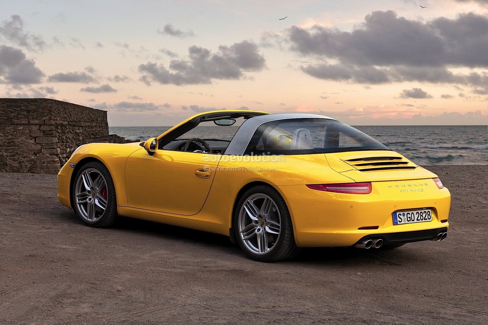 新保时捷911+targa效果图