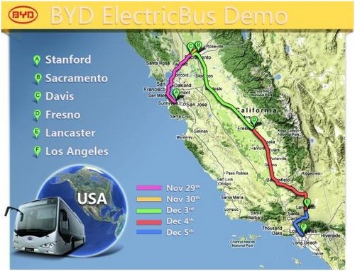 比亚迪纯电动美国加州巡展可行驶370km
