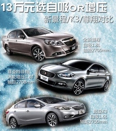 13万元选自吸/增压 新景程/K3/菲翔对比
