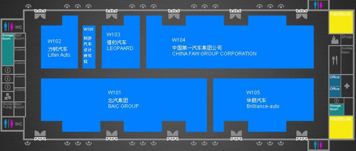 13個乘用車展館 2013上海車展參觀指南