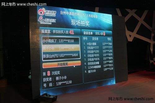 台州中通 2013款神行者2上市发布会落幕