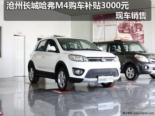 沧州哈弗M4购车补贴3000元 现车销售