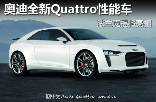 奥迪全新Quattro性能车 法兰克福将亮相