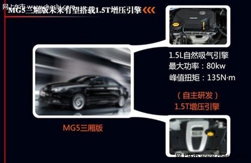 MG5明年推三厢版 搭载1.5T引擎+双离合