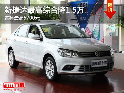 新捷达最高综合降1.5万 置补最高5700元