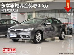 本田思域现金优惠0.6万 现车数量充足
