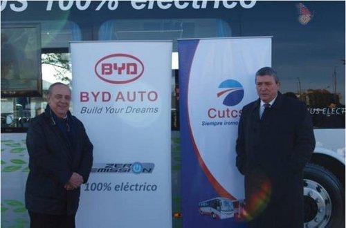 乌拉圭CUTCSA将试运营比亚迪纯电动大巴