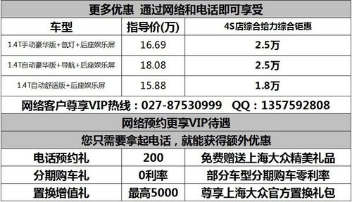 武汉新朗逸暑“价”特供综合惠2.5万