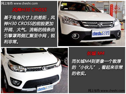 跨界小型车之争 风神H30 CROSS对长城M4