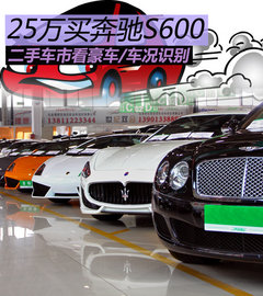 25万买走S600 二手车市看豪车/车况识别