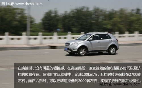 越野e族试驾14.98万起的进口SUV双龙柯兰多