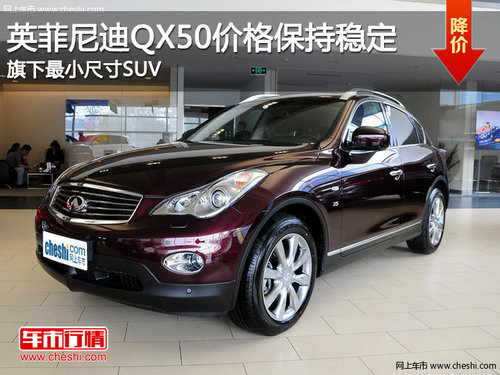 英菲尼迪QX50价格稳定 旗下最小尺寸SUV