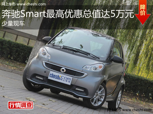 奔驰Smart最高优惠总值达5万元 少量现车