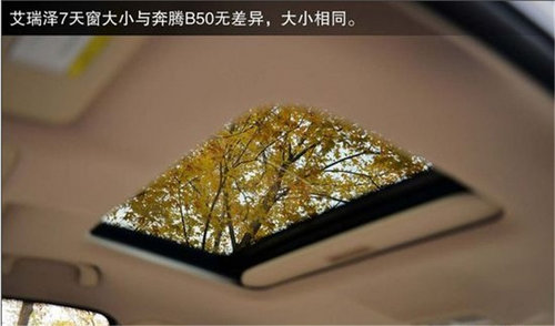 满足空间/配置要求 奇瑞艾瑞泽7对比一汽新奔腾B50