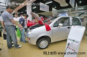 奇瑞QQ3EV电动汽车亮相温州 售价5万元左右