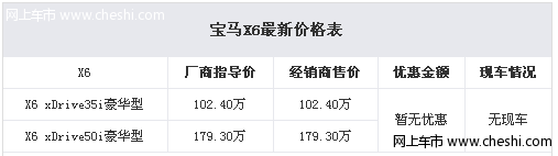 买宝马X6可贷款深圳无现车 订车加价15万元提车