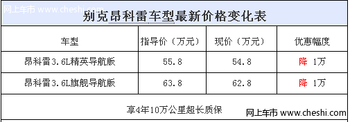 昂科雷优惠1万享4年10万保养 奢华大气