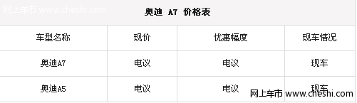 奥迪A7/A5天津港口有现车 超低折扣抢购