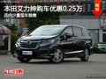 本田艾力紳南寧降0.25萬 店內少量現(xiàn)車