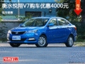 長安悅翔V7讓利4000元 降價競爭現代瑞納