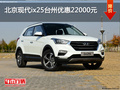 北京現(xiàn)代ix25臺州優(yōu)惠22000元 現(xiàn)車充足