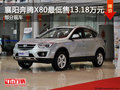 襄陽奔騰X80最低售13.18萬元  部分現(xiàn)車