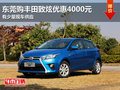 東莞購豐田致炫優惠4000元 有少量現車