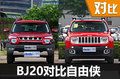 吉普遇上Jeep 北京（BJ）20对比自由侠