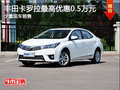 卡罗拉乌鲁木齐市优惠5000元