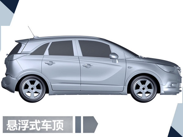 别克将推全新小SUV 悬浮式车顶/竞争丰田RAV4-图4