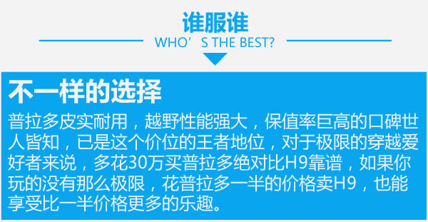 半價就能干過普拉多？哈弗H9對比普拉多-圖9