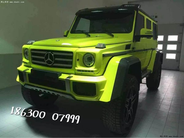 野咖奔驰G500 4x4²首台惊现 骚绿G级鉴赏-图9