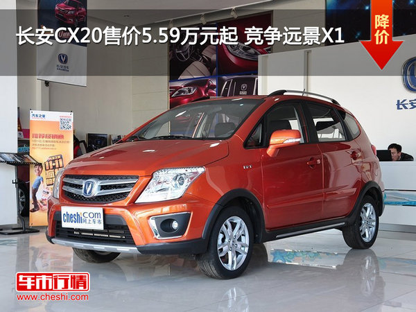 长安CX20售价5.59万元起 竞争远景X1-图1
