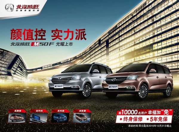 北汽威旺M50F广州车展 售6.78-9.18万元-图4