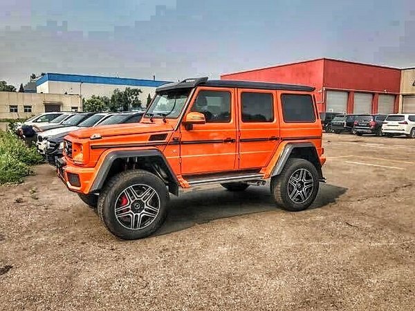 奔驰G5004x4橙色现车 复古造型新车新配-图2