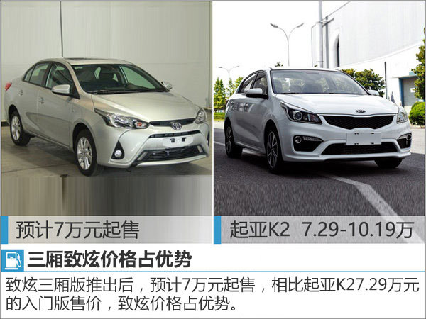 广汽丰田三厢版致炫今日发布 竞争起亚K2-图1