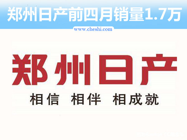 鄭州日產(chǎn)前四月銷量1.7萬(wàn) 同比跌幅近12%-圖1