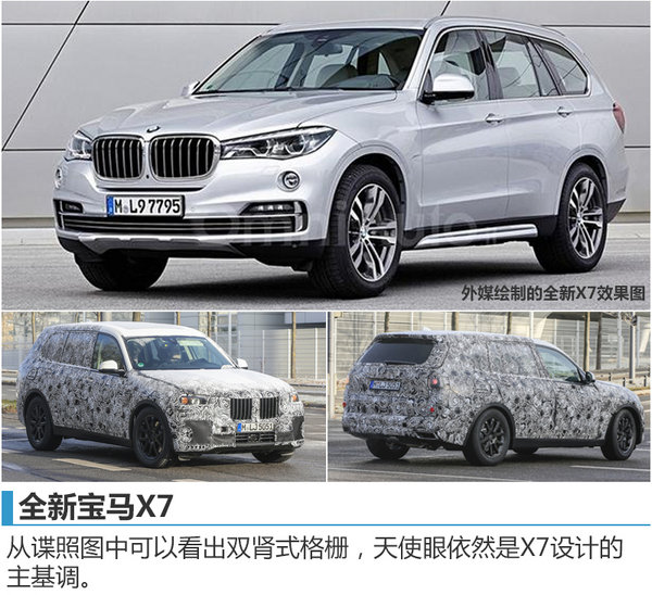 宝马推全新大型旗舰SUV-X7 竞争奔驰GLS-图3