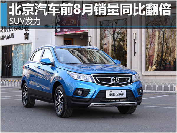北京汽车前8月销量同比翻倍 SUV发力-图1
