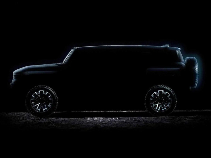 悍马新纯电SUV下月发布 造型方正/外挂全尺寸备胎-图1