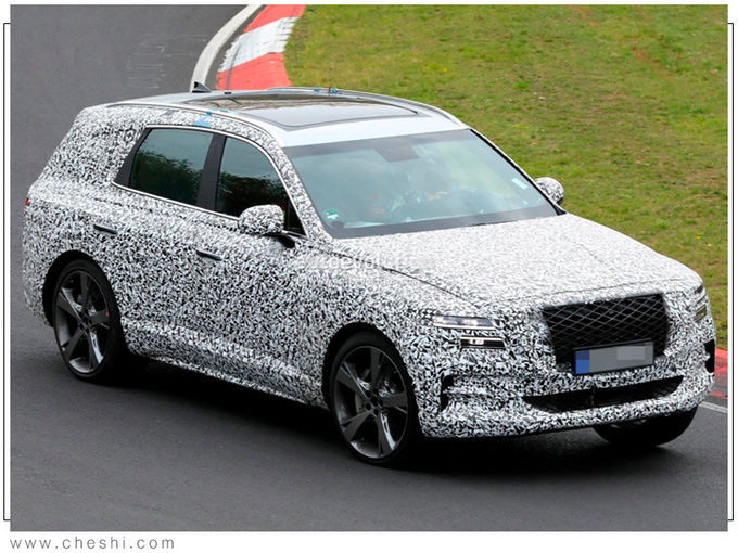 捷恩斯全新GV80谍照 下月发布/尺寸超奔驰GLE-图2