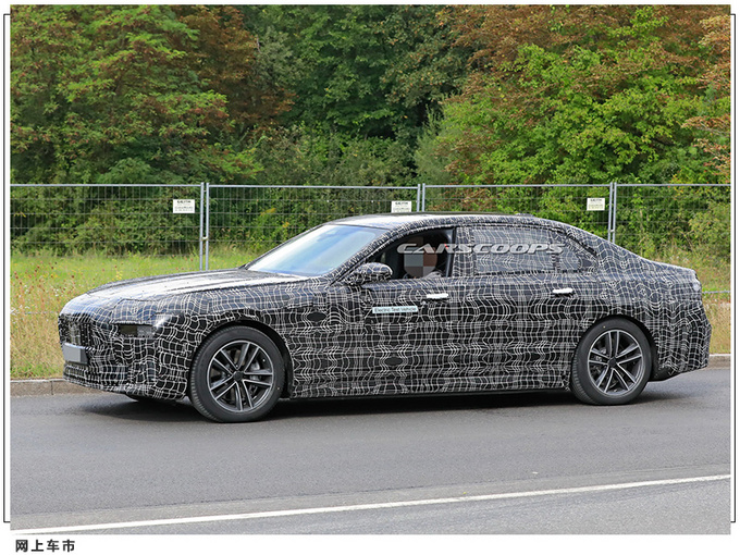 宝马全新7系渲染图 分体式大灯/预计2022年亮相-图6