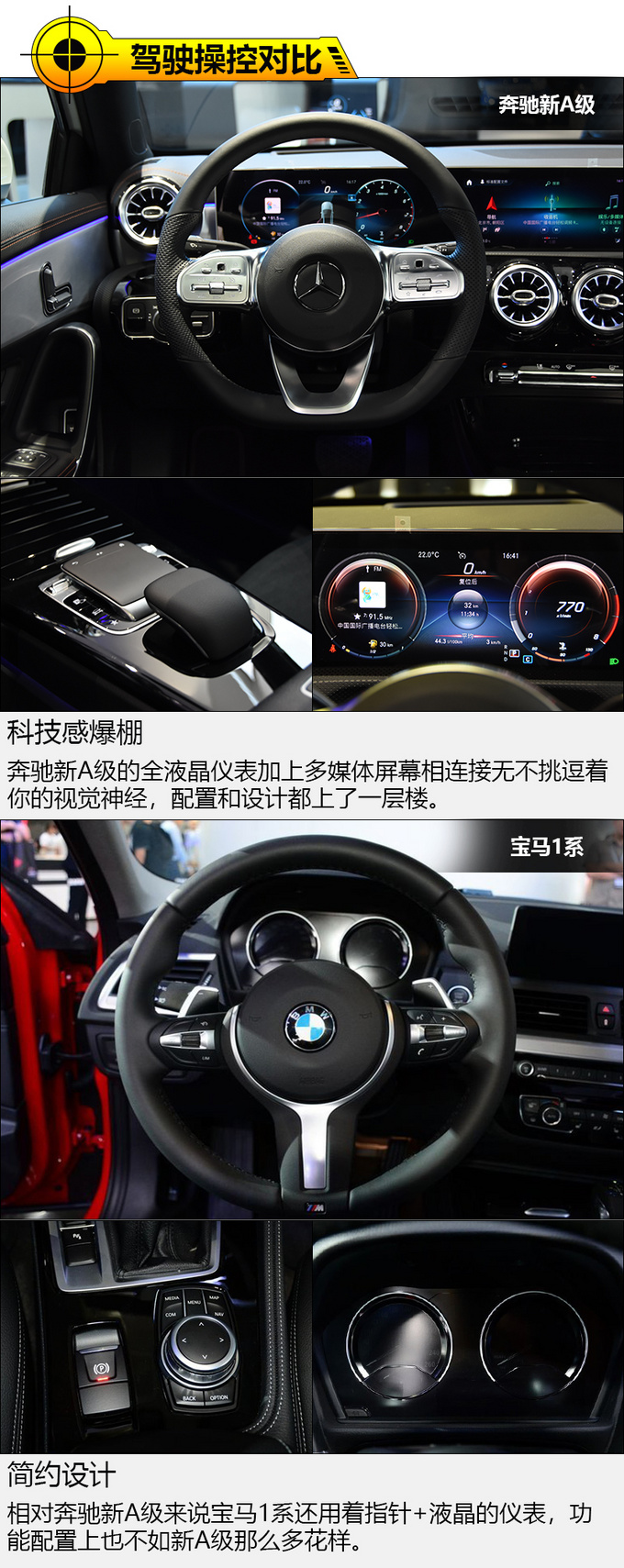 20万该如何抉择运动&豪华 奔驰新A对比宝马1系-图2