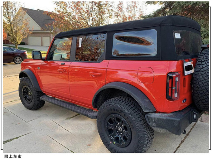福特Bronco实拍曝光 越野轮胎/可拆卸式黑色软顶-图3