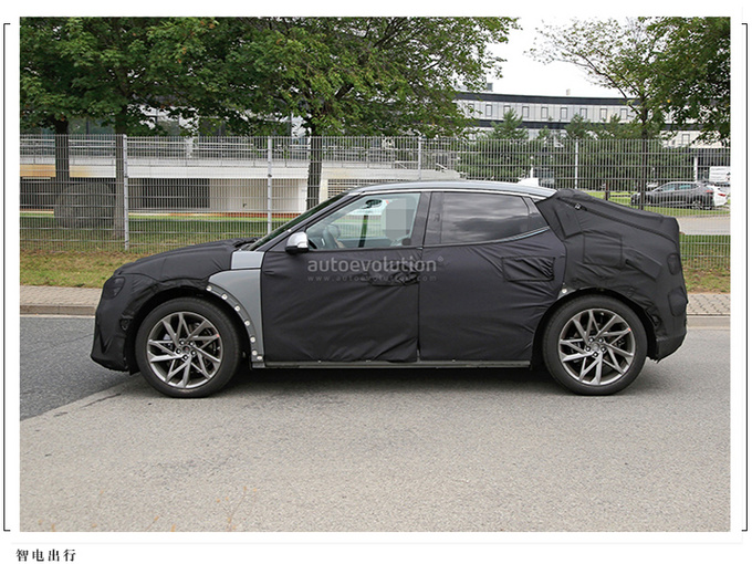 捷尼赛思GV60最新谍照溜背造型/预计9月亮相-图5