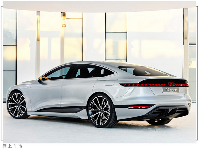 奥迪全新A6 e-tron旅行版配贯穿尾灯/续航700km-图4