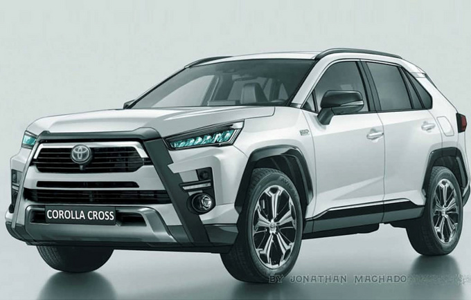 丰田SUV版卡罗拉渲染图 撞脸RAV4的可能性更大-图1
