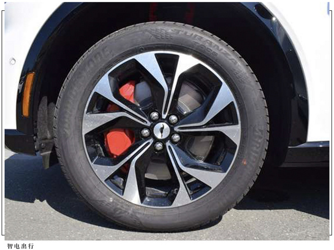 福特纯电SUV实拍曝光红色卡钳/溜背车身设计-图3